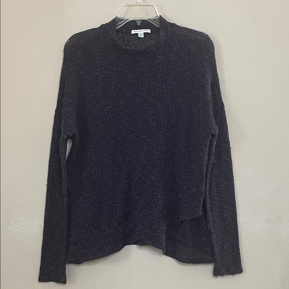 American Eagle Outfitters Purple Knit Crewneck Sweater Sz M